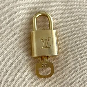 SOLD #312 Louis Vuitton Brass Lock and Key Set